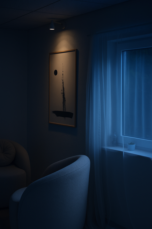 Explosion – Peinture à l’encre contemporaine, style calligraphique - 60x84 cm - 2022 - Meubles d'Or