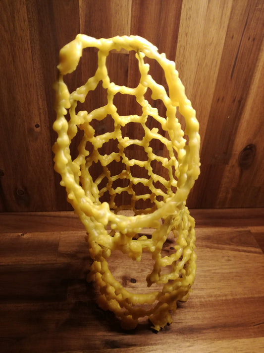 Tunicata – Sculpture en cire d’abeille et fil de fer (2022) | Meubles d’Or